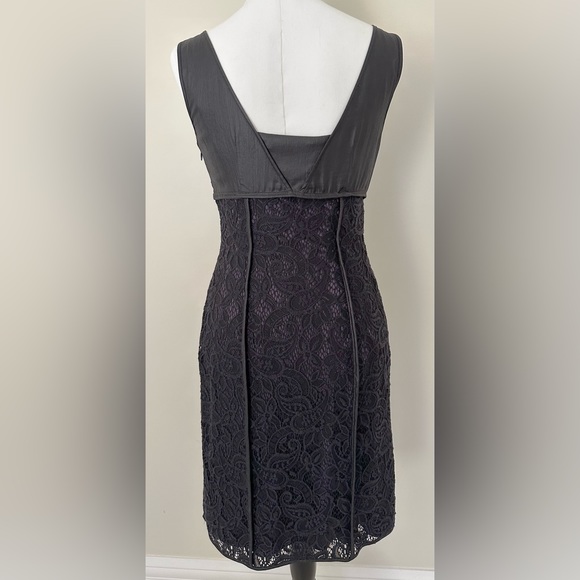 Marc New York Sleeveless Dress - Black Lace & Purple, Size 2 US - Picture 2 of 4